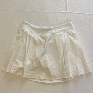 Lululemon White Pleated Skirt